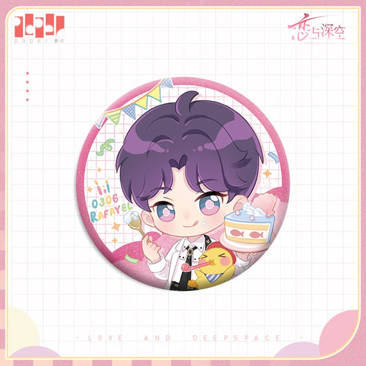 Love and Deepspace Rafayel's Birthday Chibi Badge (Pre-Order)